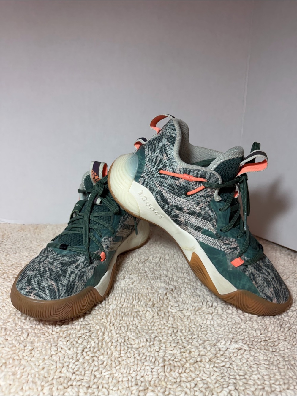 Men's Size 7 Adidas Harden Stepback 3 Basketball Tie-Dye-Green Oxide GZ7240
